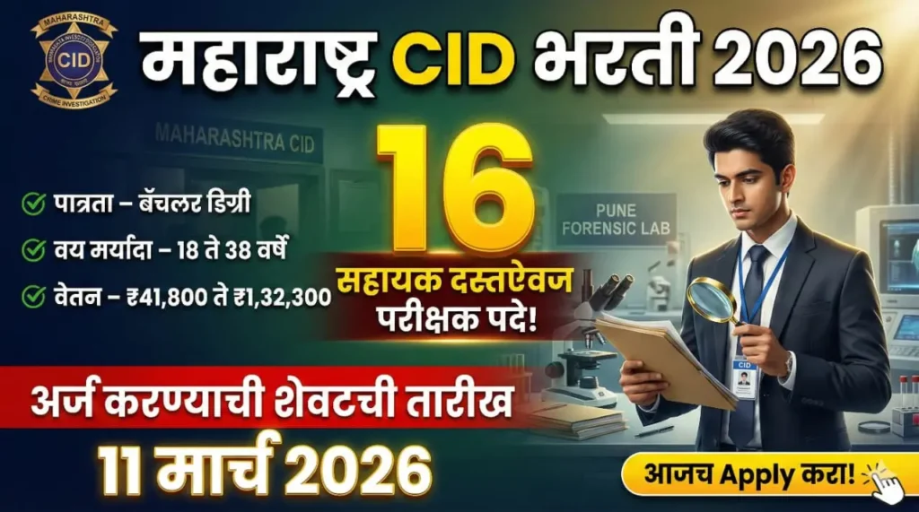 Maharashtra CID Bharti 2026