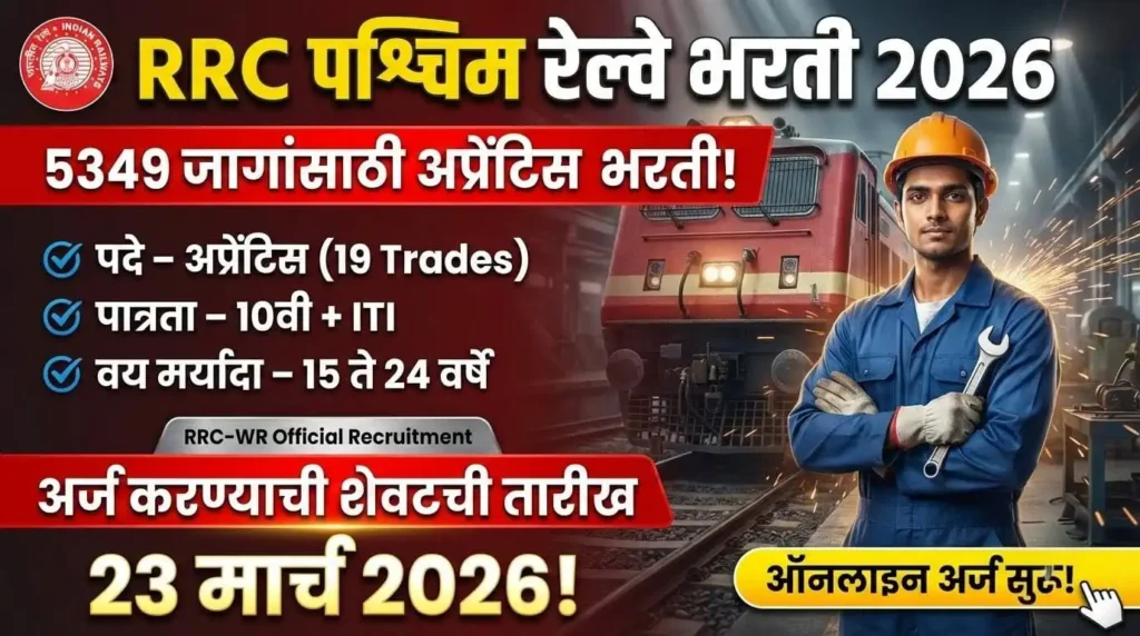 Western Railway Apprentice Bharti 2026