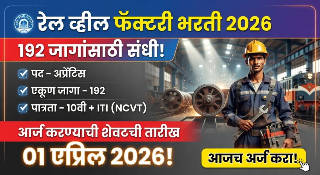 Rail Wheel Factory Bharti 2026