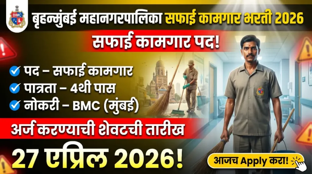 BMC Safai Kamgar Bharti 2026